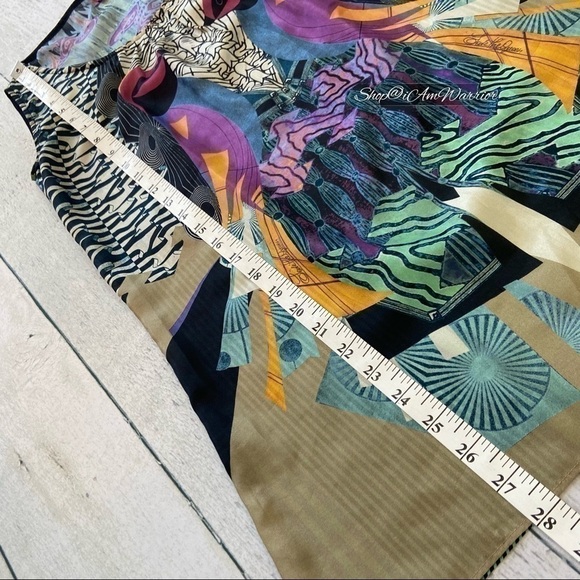 Save the Queen NWT rare mirrored bird silk sleeveless tunic *shop@iamwarior - Picture 9 of 11